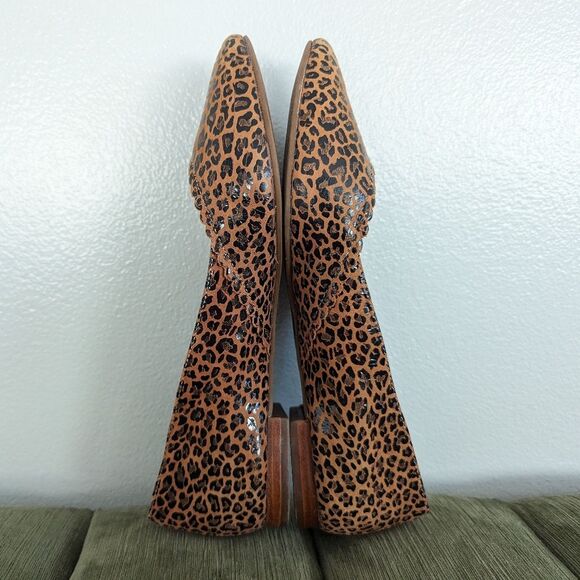 Jack Rogers Chantel Half D'Orsay Leopard Cheetah Ballet Flats Size 9 $138 - Picture 3 of 10